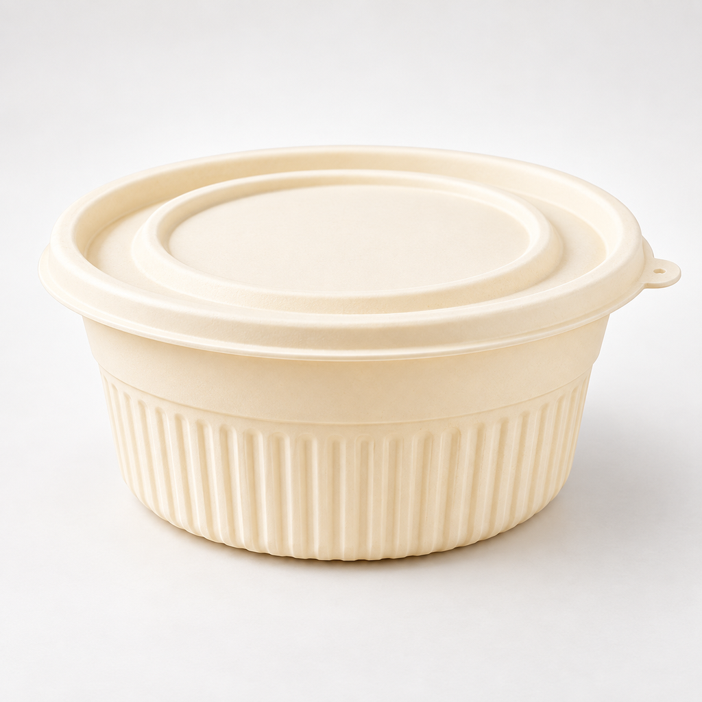 350 ml Gravy Corn Starch Bowl with Lid [900/box]
