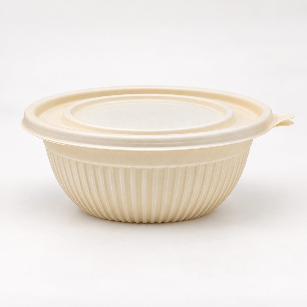 500 ml Round Corn Starch Bowl with Lid [600/box]