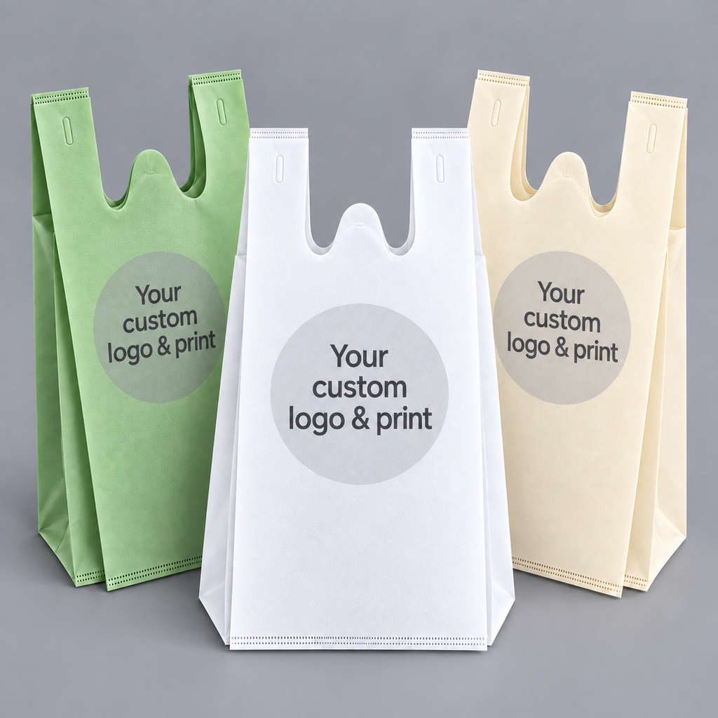 1/6 Grocery HDPE T-Shirt Carry Bag, 0.55 mil [1,000 per case]