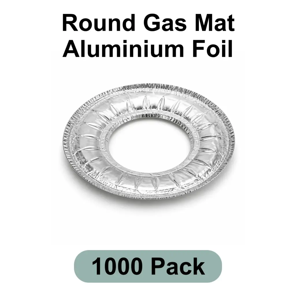 [AF-1000] Round Gas Mat Aluminum Foil 1000pk