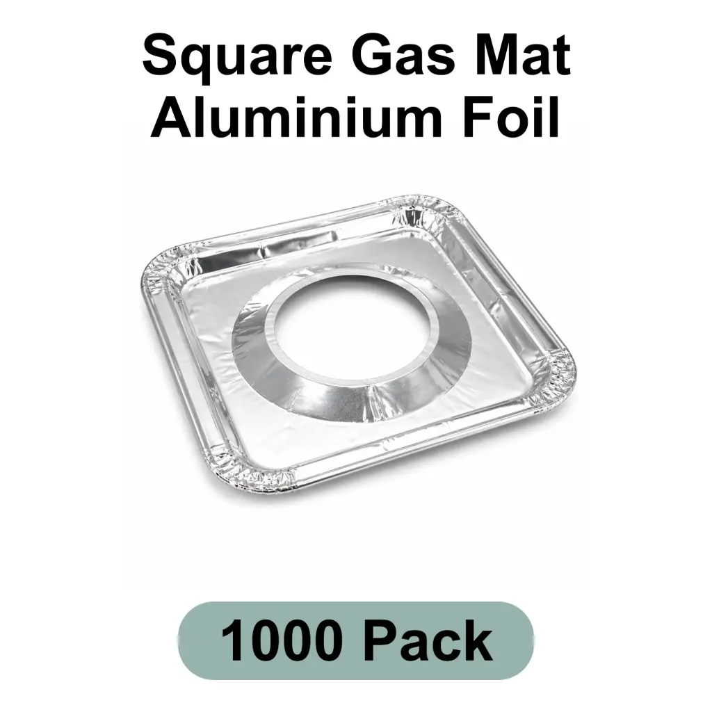 [AF-1000-1] Square Gas Mat Aluminum Foil 1000pk